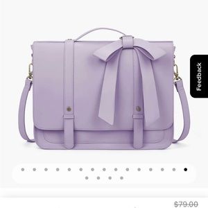 Summer Garden Romance Bow Briefcase Backpack